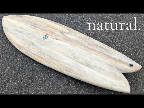 YouTube thumbnail for a Whitburn Studio cactus surfboard build.